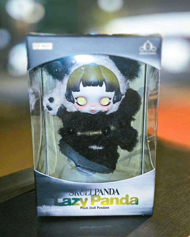 【POPMART/ポップマート】SKULLPANDA スカルパンダ Lazy Panda ぬいぐるみペンダント［単品］