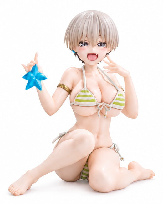 宇崎ちゃんは遊びたい！ω　Desktop Cute フィギュア　宇崎花～浜辺で水着ver.