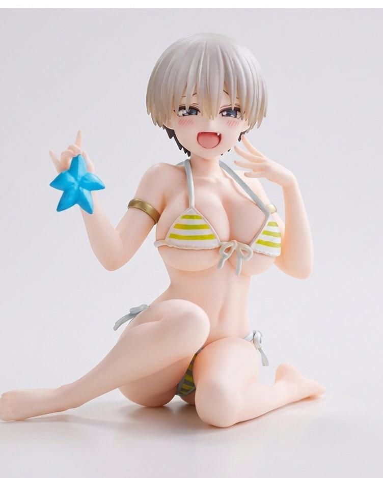 宇崎ちゃんは遊びたい！ω　Desktop Cute フィギュア　宇崎花～浜辺で水着ver.～