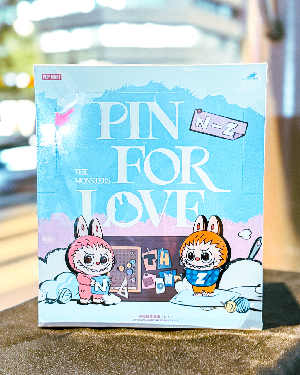 【POPMART/ポップマート】Labubu ラブブ THE MONSTER PIN FOR LOVE シリーズアルファベットペンダント(N-Z) THE MONSTERSシリーズ［BOX］
