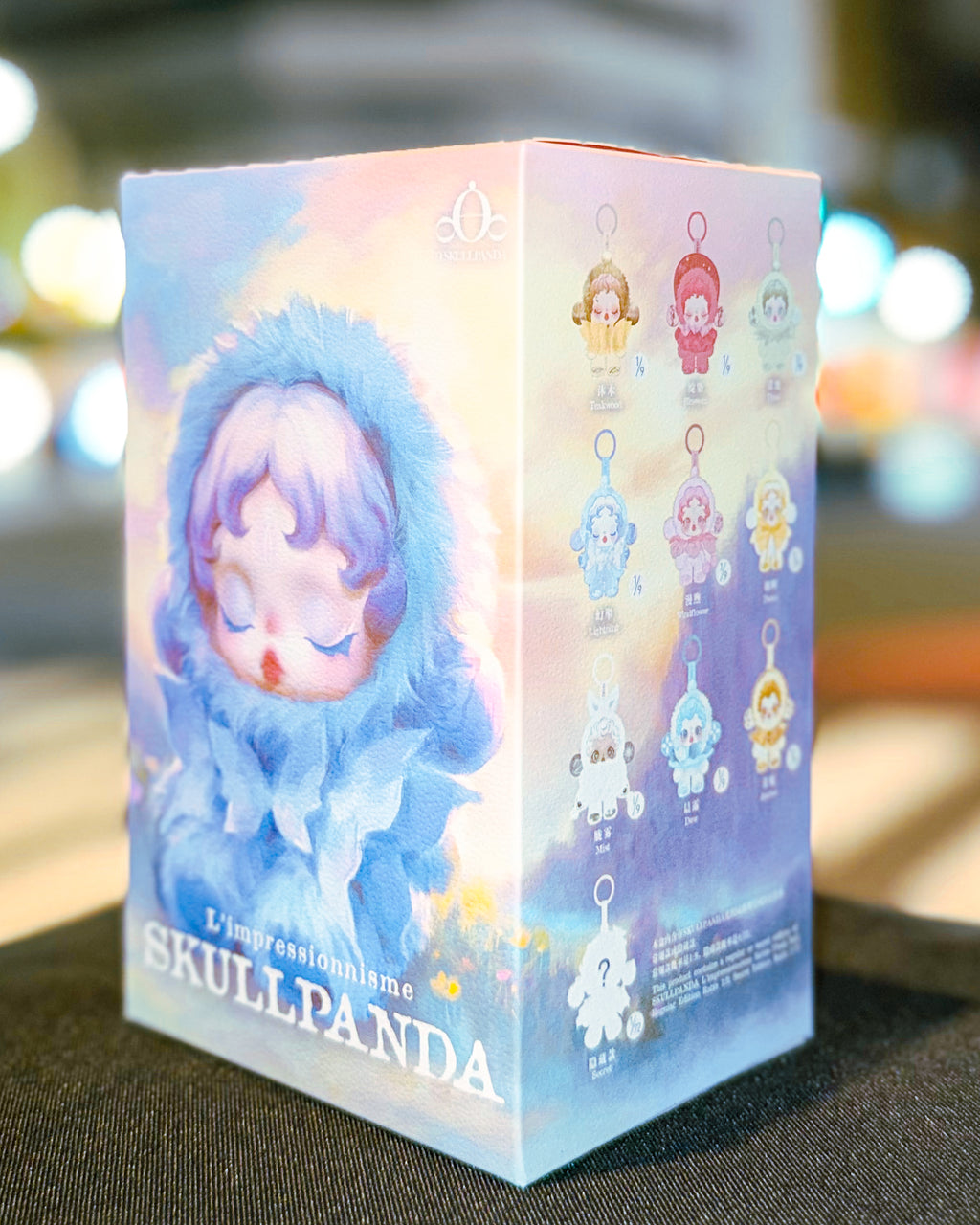 【POPMART/ポップマート】SKULLPANDA スカルパンダ L’impressionnisme シリーズぬいぐるみペンダント［単品］