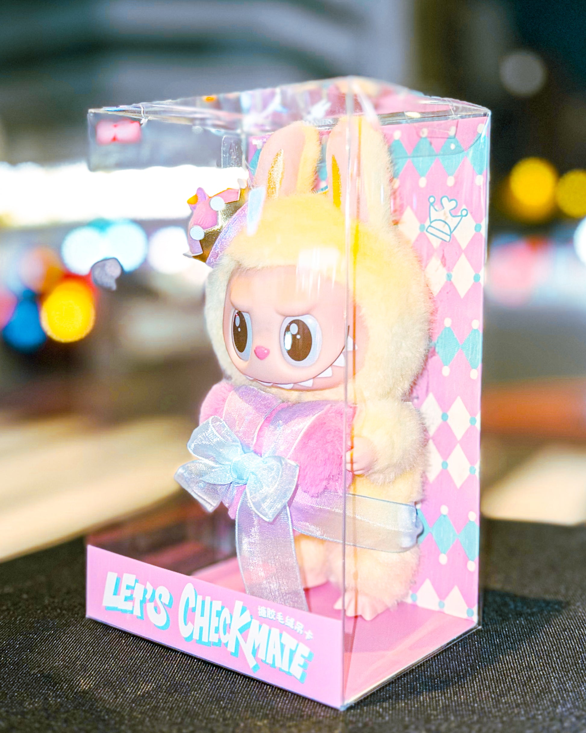 【POPMART/ポップマート】LABUBU ラブブ THE MONSTERS Let's Checkmate ぬいぐるみペンダント