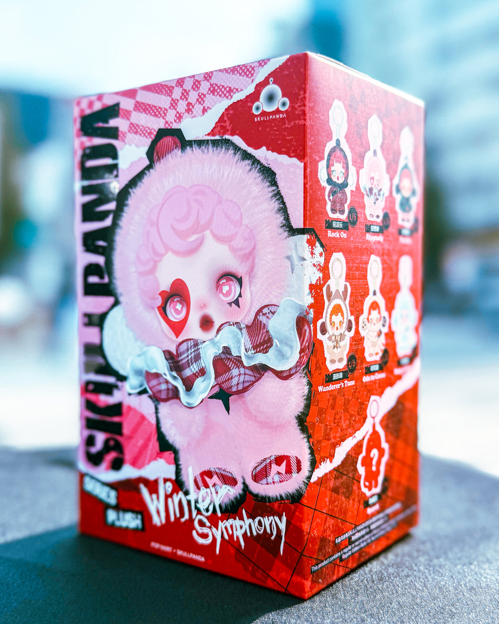 【POPMART/ポップマート】SKULLPANDA スカルパンダ SKULLPANDA Winter Symphony シリーズ ぬいぐるみペンダント［単品］