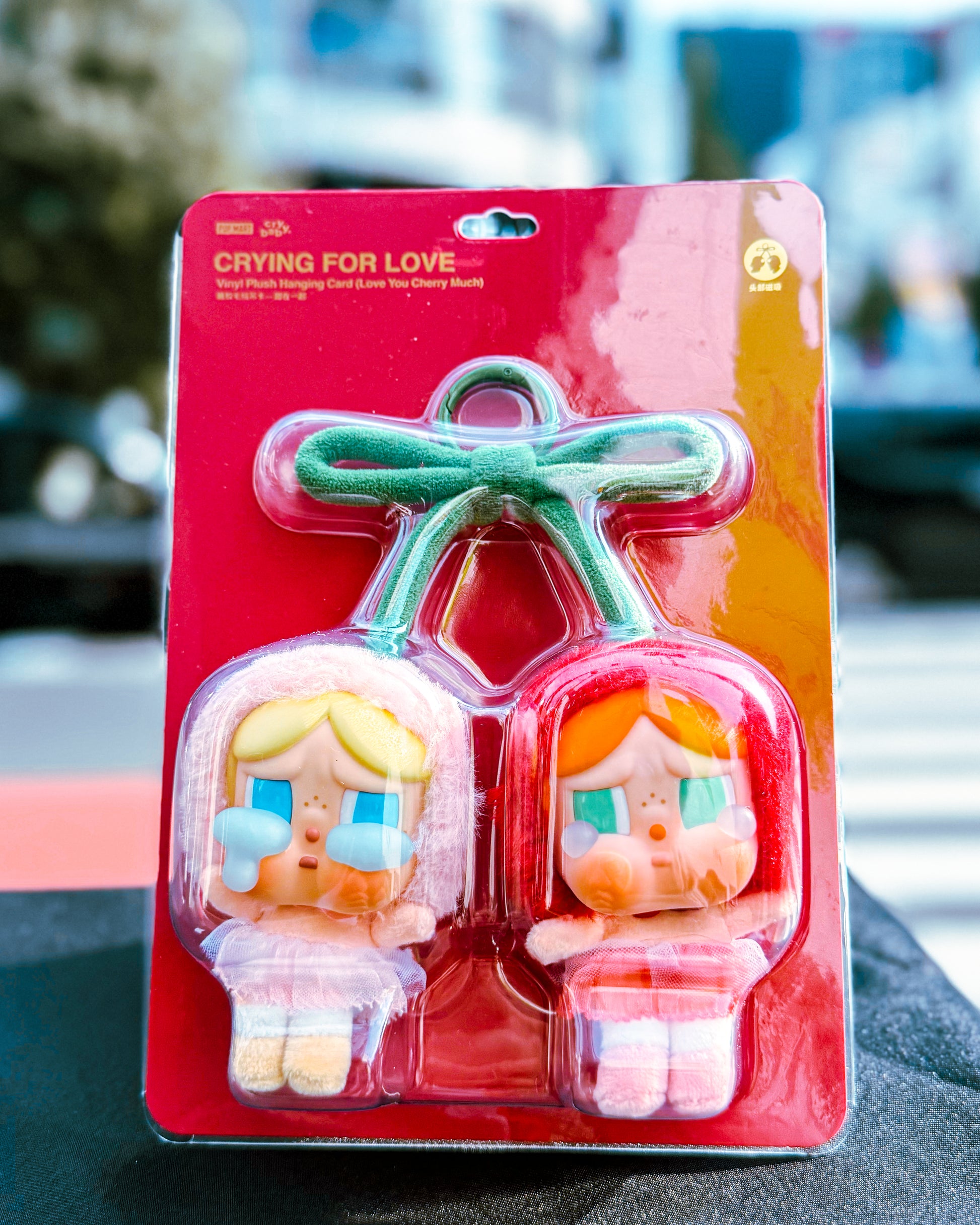 【POPMART/ポップマート】CRYBABY クライベイビー CRYBABY Crying For Love ぬいぐるみペンダント Love You Cherry Much
