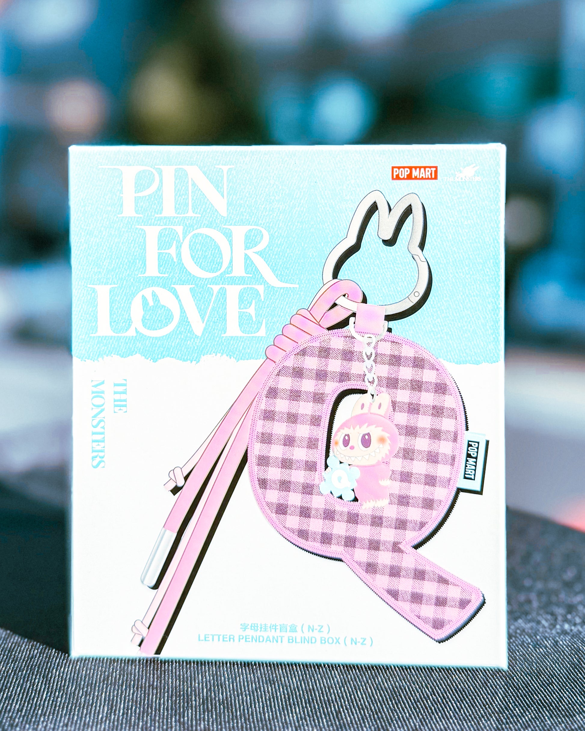 【POPMART/ポップマート】Labubu ラブブ THE MONSTER PIN FOR LOVE シリーズアルファベットペンダント(N-Z) THE MONSTERSシリーズ［単品］