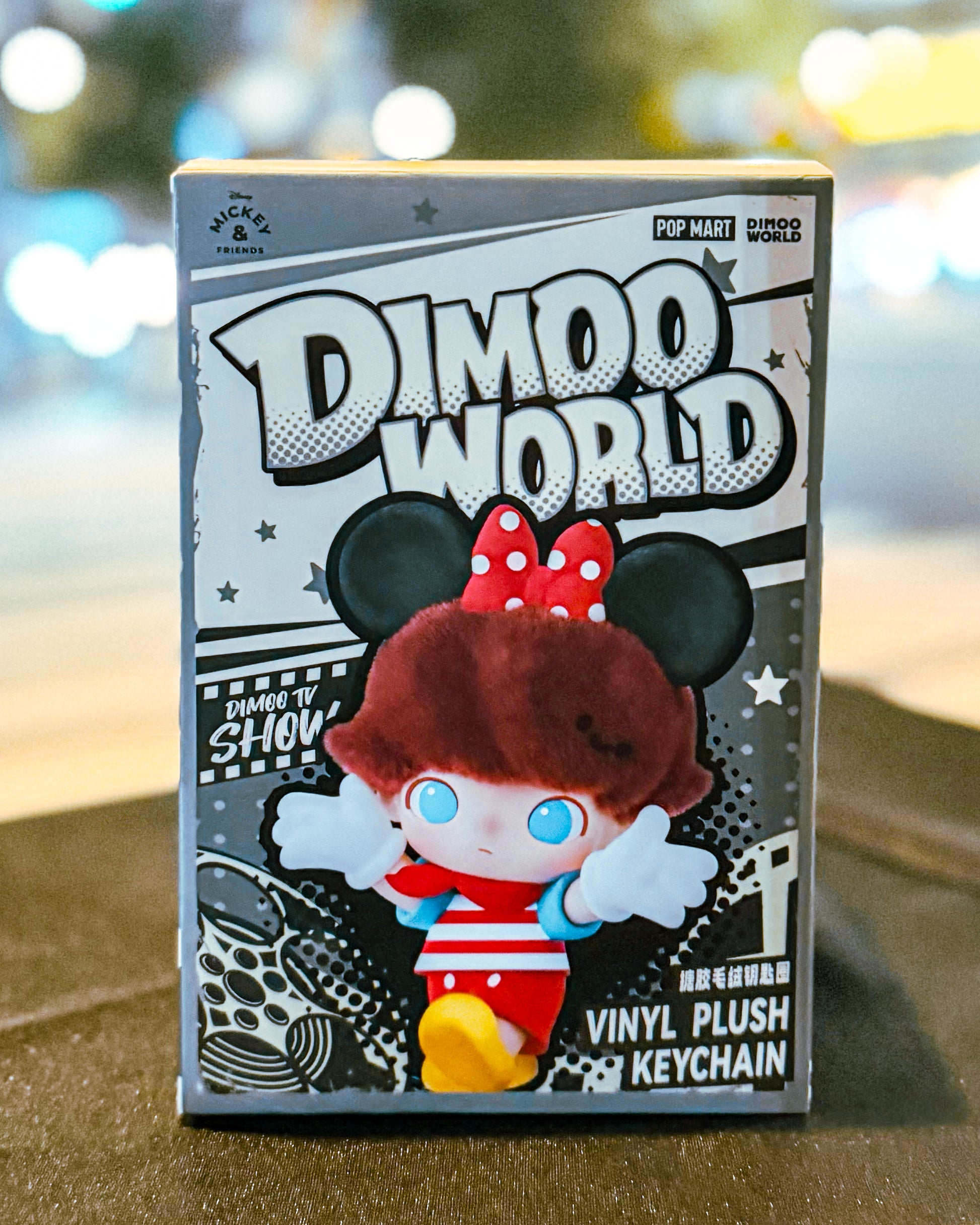【POPMART/ポップマート】DIMOO ディムー WORLD × DISNEY シリーズ ぬいぐるみキーチェーン［単品］