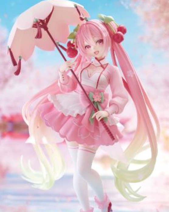桜ミク　AMP＋ フィギュア～桜ドレスver.～